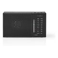 nedis rdfm1200bk fm am radio 15 w pocket size black extra photo 2
