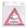 nedis stckwc105 warning sticker camera security symbol set of 5 pieces extra photo 1