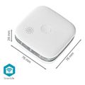 nedis wifids21wt smartlife wi fi smoke detector sensor life cycle 10 years en 14604 85db white extra photo 5