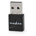 nedis wsnwm610bk network dongle wi fi ac600 24 5 ghz dual band usb 20 wi fi speed 600mbps extra photo 2