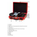 denver vpl 120 suitcase turntable red extra photo 3 denver vpl 120 suitcase turntable red extra photo 3