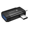 lamtech 2 in 1 portable adapter ip usb c male to usb20 female black lam980534 extra photo 1