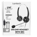 lamtech on ear headset with anc mic and 3 connectors lam114352 extra photo 1 lamtech on ear headset with anc mic and 3 connectors lam114352 extra photo 1