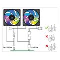 arctic p12 pro a rgb 3 pack 120 mm a rgb pwm fan with cable splitter extra photo 3