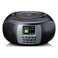 lenco scd 860bk portable dab fm radio with bluetooth cd player and large lcd colour display black extra photo 1