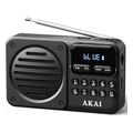 akai apr 300bk mayro mini forito retro radiofono fm am bluetooth usb microsd extra photo 2