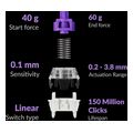 keychron q4 he q4h c1 qmk wireless custom hall effect keyboard purple switch 60 us extra photo 1
