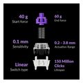 keychron q4 he q4h c1 qmk wireless custom hall effect keyboard purple switch 60 us extra photo 2