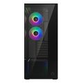 case arctic xtender mirror black window w o gpu vertical mount mid tower case w a rgb fans extra photo 7