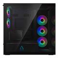arctic xtender black mirrow black window with gpu vertical mount mid tower case w a rgb fans extra photo 2 arctic xtender black mirrow black window with gpu vertical mount mid tower case w a rgb fans extra photo 2