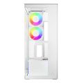 arctic xtender white transparent window with gpu vertical mount mid tower case w a rgb fans extra photo 5
