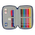 safta fc barcelona double filled pencil case 28pcs navy blue extra photo 3