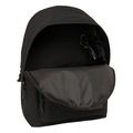 safta fcbarcelona laptop double backpack 156 40cm black usb extra photo 4