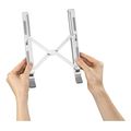hama aluminium laptop stand 6 stage tilt folding up to 40 cm 156 silve extra photo 5
