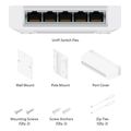 ubiquitiswitch unifi 5xrj45 gbit poe indoor outdoor without poe adapter without power extra photo 3