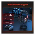 qcy heroad vn200 pro 71 usb wired rgb gaming headset ps4 ps5 pc extra photo 5