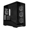 mini micro atx case lian li vector v100 mini black 4 x 120mm argb led rgb strip temperedglass extra photo 3