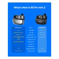 boya mini 2 type c space gray 24ghz 2mic wireless ai anc mic w charging box mono stereo extra photo 6