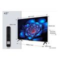 tv tcl 43p69k 43 ultra hd 4k smart wifi google tv 2025 black extra photo 3