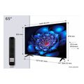 tv tcl 65p69k 65 ultra hd 4k smart wifi google tv 2025 black extra photo 3