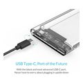 enclosure hdd ssd orico 2139c3 for sata 25inch usb c transparent extra photo 5