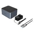 orico docking station hdd ssd 6626c3 c v1 2 drive for sata 25inch 35inch grey extra photo 1