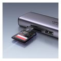 ugreen type c hub cm512 60515 2x usb a 30 type c hdmi sd microsd rj45 grey extra photo 4