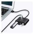ugreen usb hub cr113 4 x usb a 30 05m black extra photo 1 ugreen usb hub cr113 4 x usb a 30 05m black extra photo 1