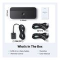 ugreen cm662 sharing switch box 3x usb a 30 type c mini usb black extra photo 5
