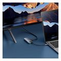 baseus metal gleam 3x usb 30 usb type c hdmi sd microsd grey extra photo 4