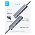anker type c hub 3x usb a 30 2x type c 2x hdmi 1x vga grey a83790a2 extra photo 1