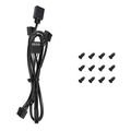 deepcool fl12r 3 in 1 fan 12cm black 3x pack set extra photo 4