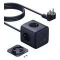 baseus power strip enerfill fa11 3x schuko black e00082100123 00 extra photo 1 baseus power strip enerfill fa11 3x schuko black e00082100123 00 extra photo 1
