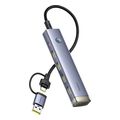 baseus type c hub ultrajoy 4x usb a 32 type c grey extra photo 1 baseus type c hub ultrajoy 4x usb a 32 type c grey extra photo 1