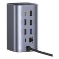 baseus type c hub nomos nu1 air spacemate 12 in 1 grey extra photo 3