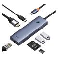 baseus type c hub ultrajoy 2x usb a 30 type c hdmi rj45 sd microsd grey extra photo 5