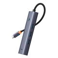 baseus type c hub ultrajoy 3x usb a 30 type c hdmi rj45 grey extra photo 3