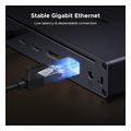 ugreen thunderbolt hub 8k hdmi nvme m2 pd 100w g bit lan u712 10in1 grey extra photo 2