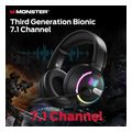 monster mission 320 gaming headset 35mm rgb black extra photo 6