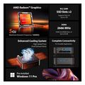 acemagic mini pc amd ryzen3 3300u 16gb ddr4 ssd 512gb win11 pro black extra photo 1
