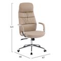 karekla grafeioy teeter hm1835502 mpez pu derma basi xromioy 67x66x121yek extra photo 1