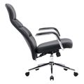 karekla grafeioy teeter hm1835501 mayro pu derma basi xromioy 67x66x121yek extra photo 6