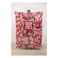paladone minecraft pig cushion blanket extra photo 5