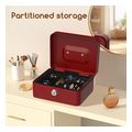 deli portable mini cash box red et501 extra photo 1