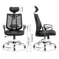 deli headrest mesh chair black e4511 extra photo 2