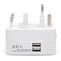 lamtech universal travel adapter with 2 usb port 4 different plugs lam112969 extra photo 2