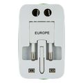 lamtech universal travel adapter with 2 usb port 4 different plugs lam112969 extra photo 6