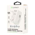 lamtech universal travel adapter with 2 usb port 4 different plugs lam112969 extra photo 7