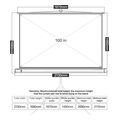 deli bracket projector screen 100 whith tripod white e50491 extra photo 3 deli bracket projector screen 100 whith tripod white e50491 extra photo 3