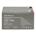 qoltec 53076 agm battery 12v 7ah extra photo 2
